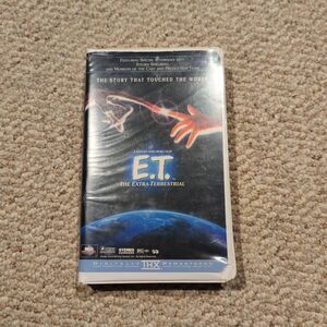 ET The Extra-Terrestrial Movie VHS Tape 1996 Remastered Film Vintage